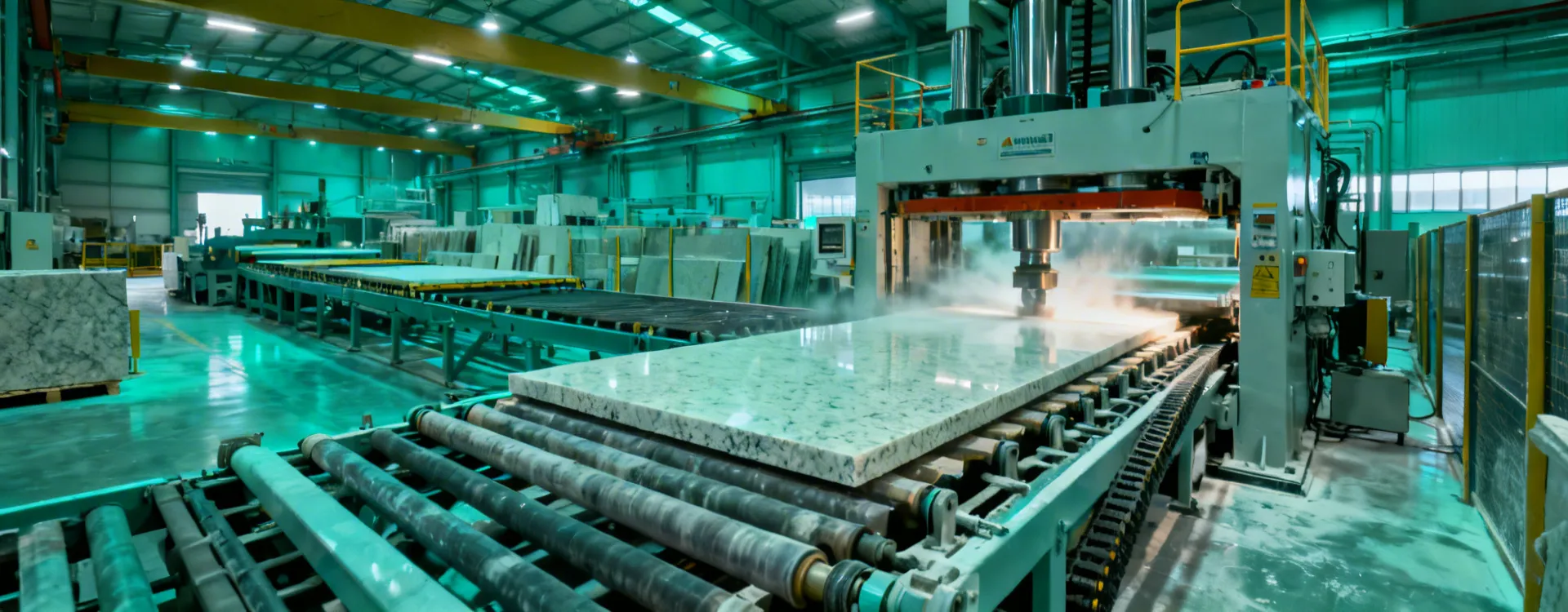 Breton engineered quartz production machinery at the Bassano del Grappa facility