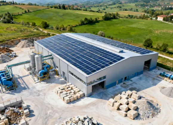Breton sustainable manufacturing facility with renewable energy and green production systems