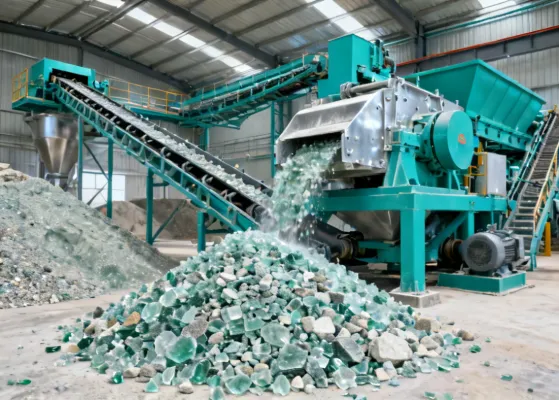 Sustainable stone production using recycled minerals and the Breton process for low-impact manufacturing